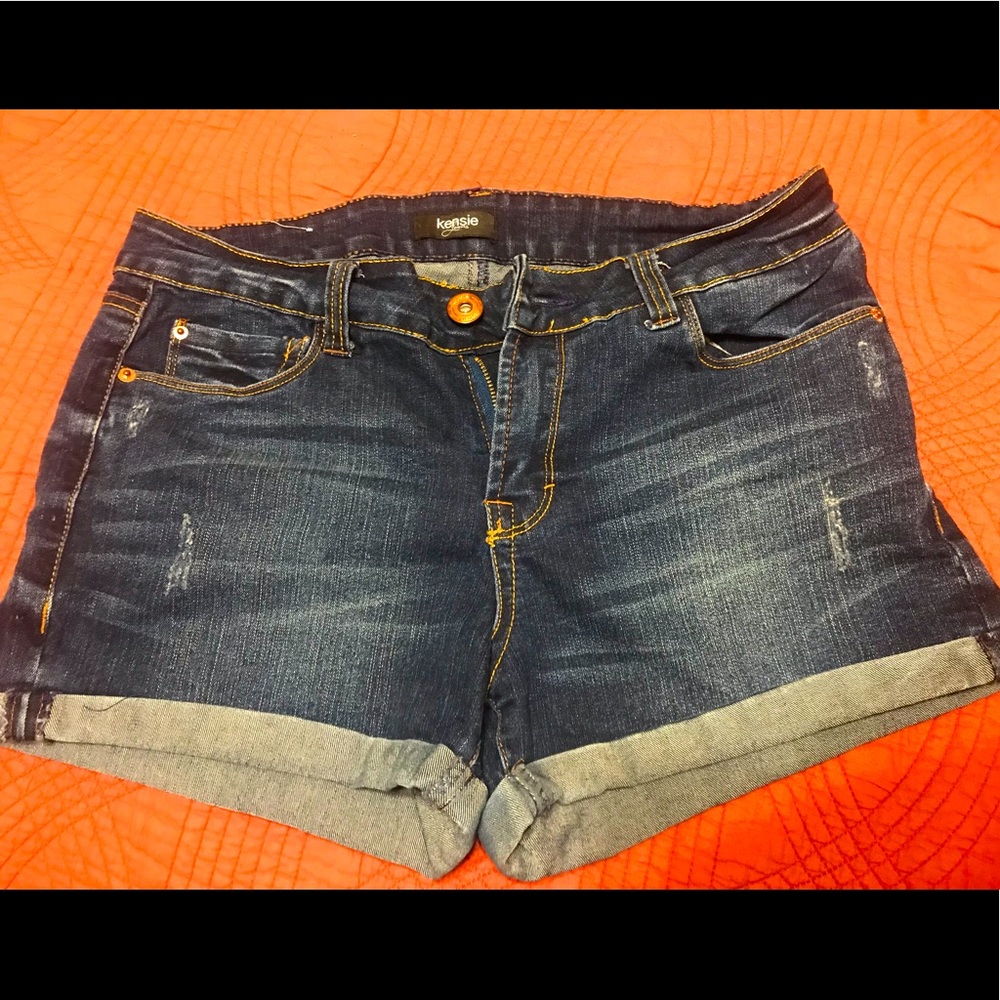 Shorts dark blue wash